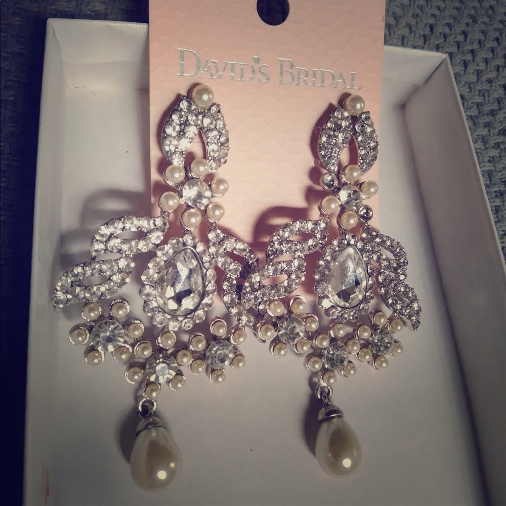 David’s Bridal Wedding Day Earrings Timeless